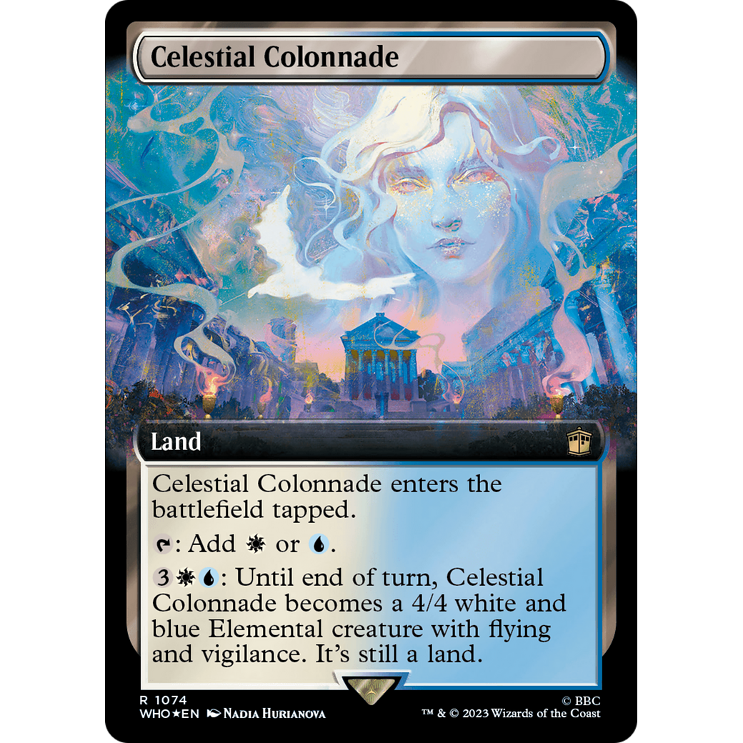 Celestial Colonnade (Extended Art) (Surge Foil) (WHO-1074) - Doctor Who: (Extended Art) Foil