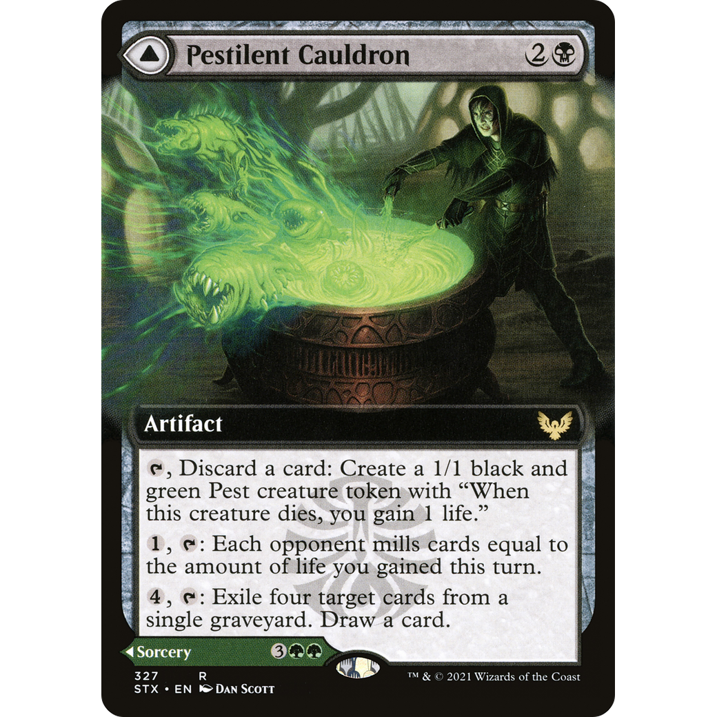 Pestilent Cauldron (Extended Art) (STX-327) - Strixhaven: School of Mages: (Extended Art)