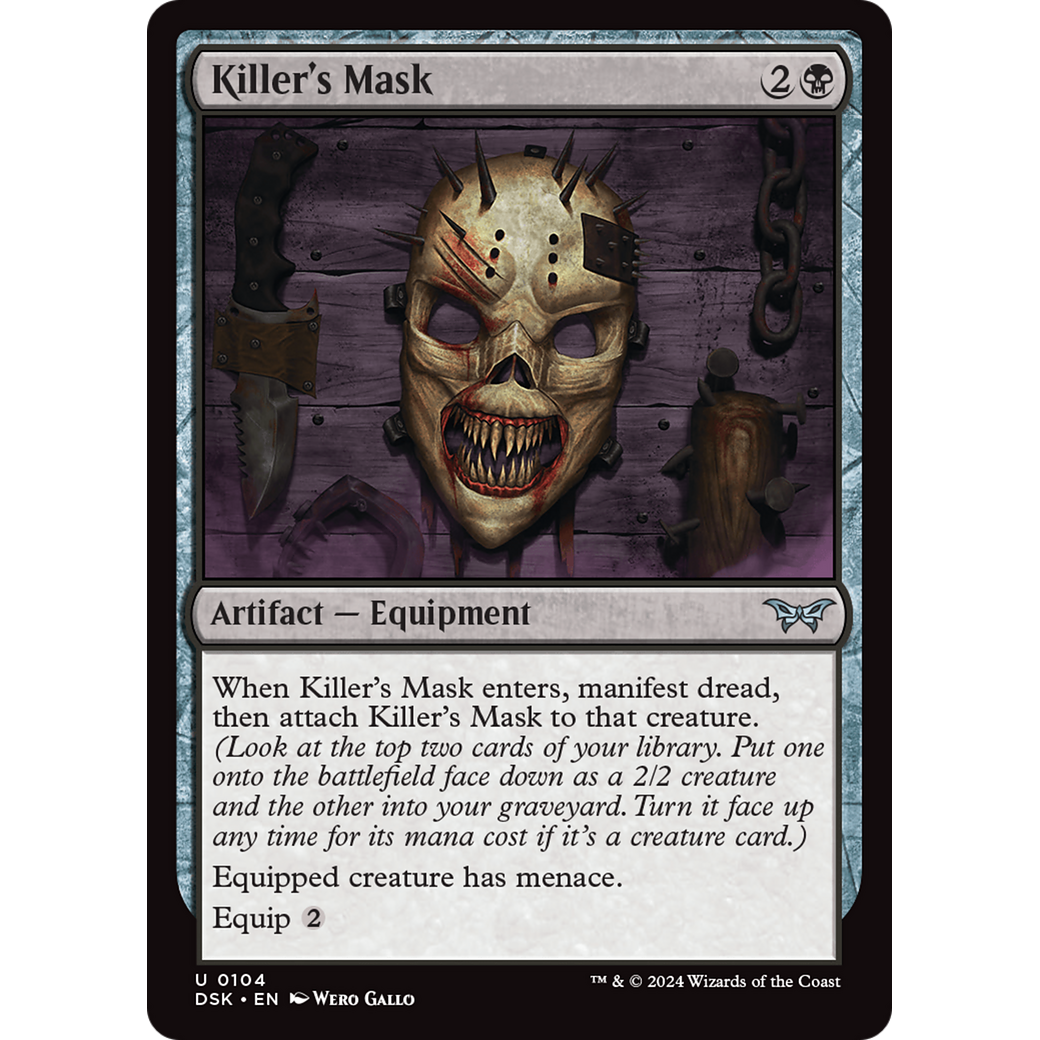 Killer's Mask (DSK-104) - Duskmourn: House of Horror Foil