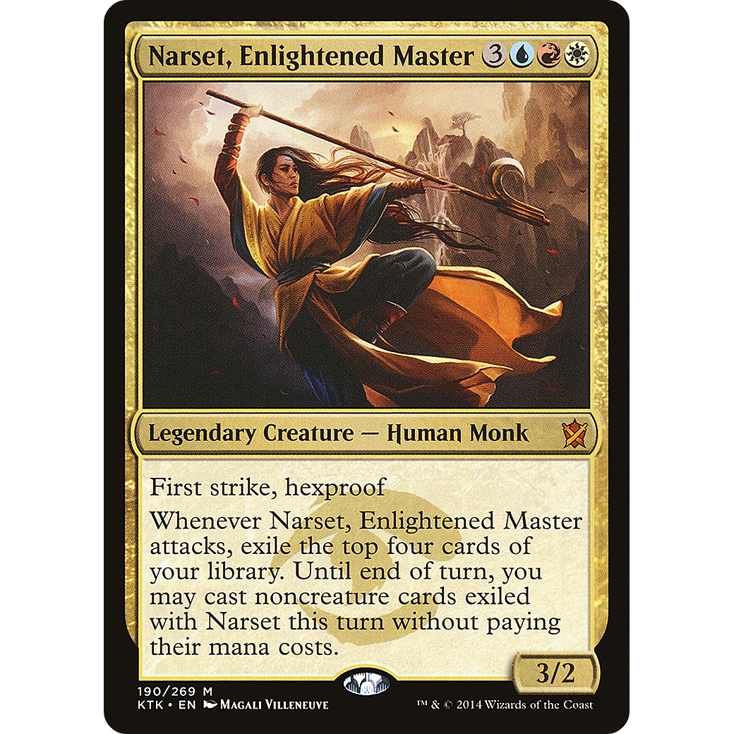 Narset, Enlightened Master (KTK-190) - Khans of Tarkir Foil