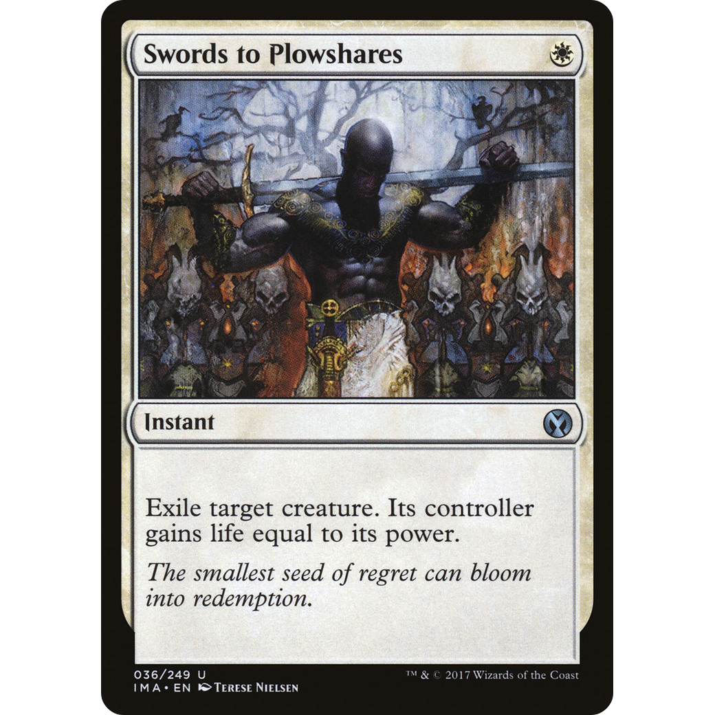 Swords to Plowshares (IMA-036) - Iconic Masters Foil
