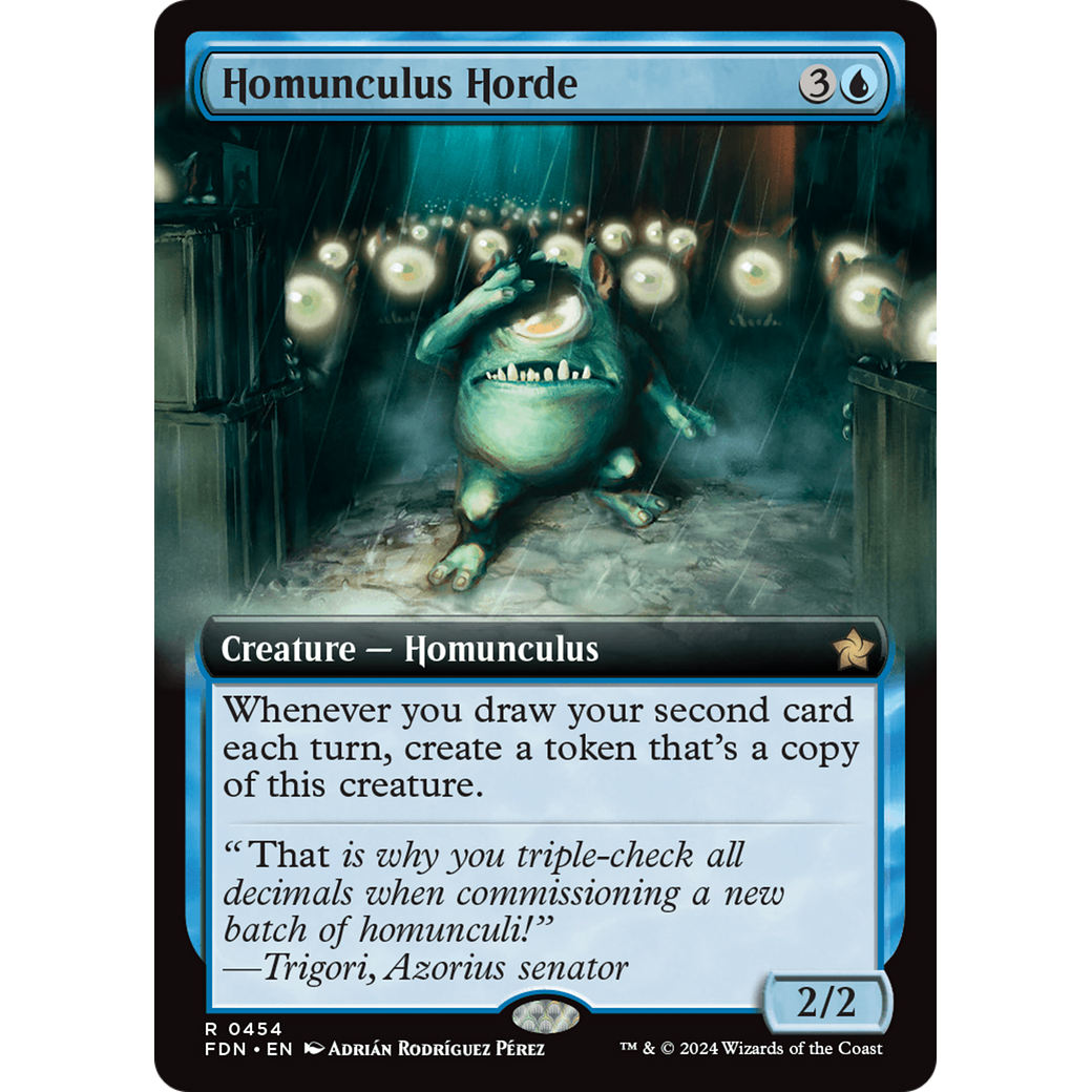 Homunculus Horde (FDN-454) - Foundations: (Extended Art) Foil