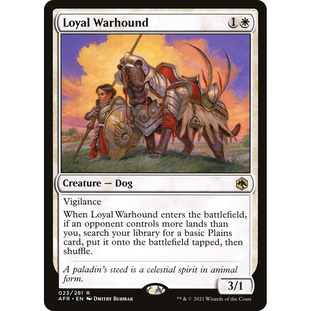 Loyal Warhound (AFR-023) - Adventures in the Forgotten Realms