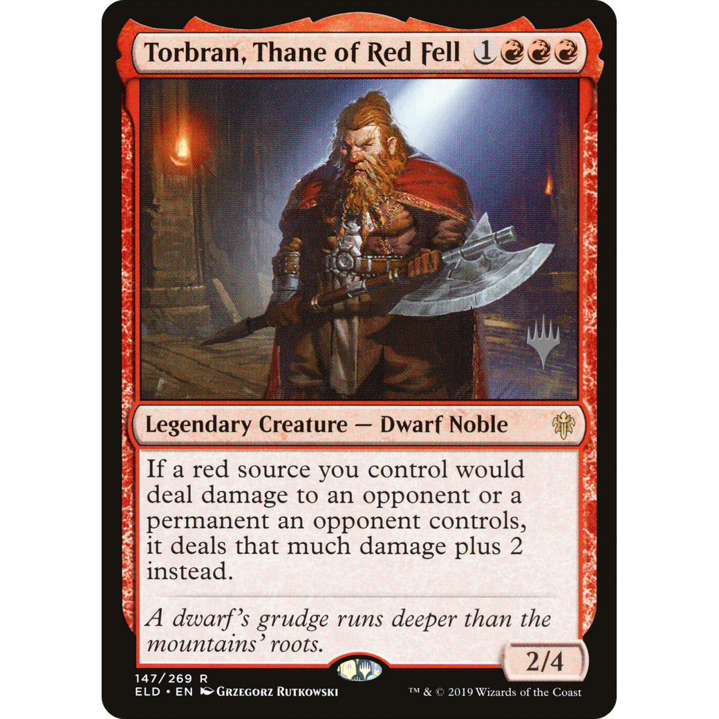 Torbran, Thane of Red Fell (PPELD-147) - Throne of Eldraine Promos Foil