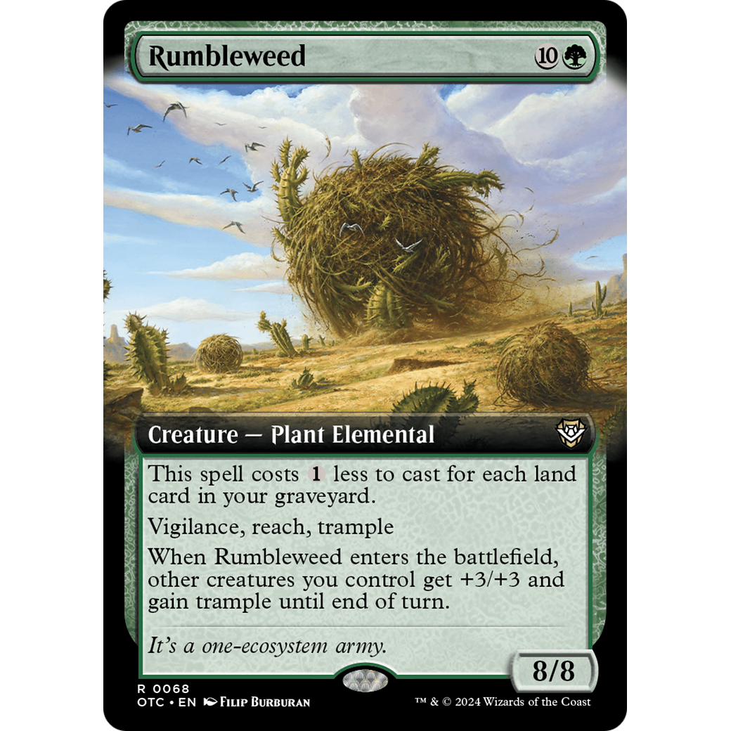 Rumbleweed (OTC-068) - Outlaws of Thunder Junction Commander: (Extended Art)