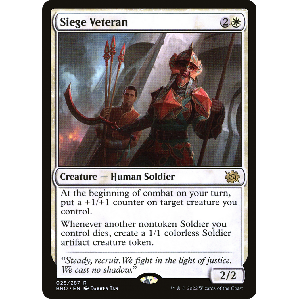 Siege Veteran (BRO-025) - The Brothers' War