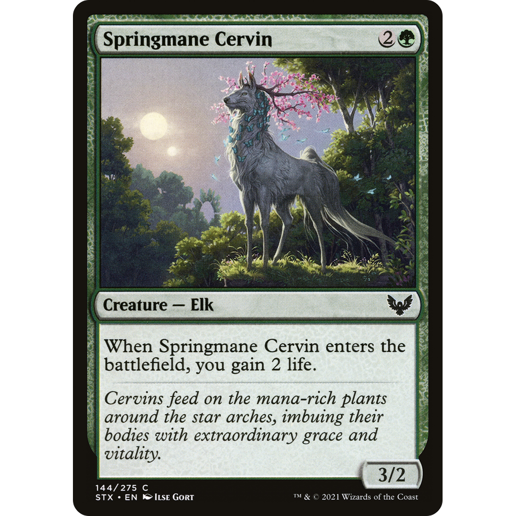 Springmane Cervin (STX-144) - Strixhaven: School of Mages