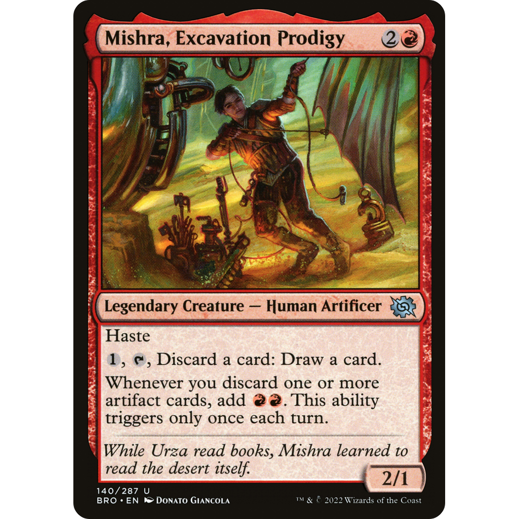 Mishra, Excavation Prodigy (BRO-140) - The Brothers' War Foil