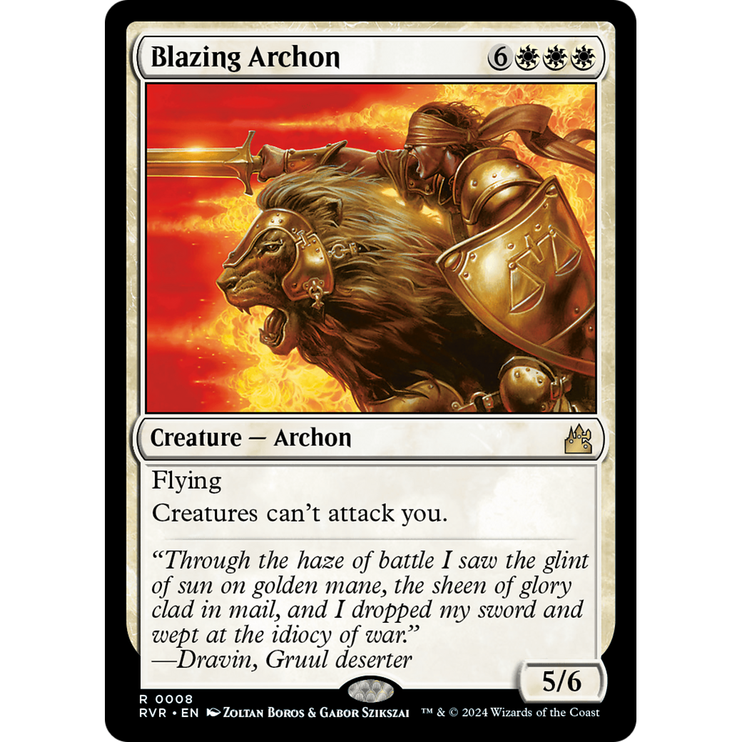 Blazing Archon (RVR-008) - Ravnica Remastered