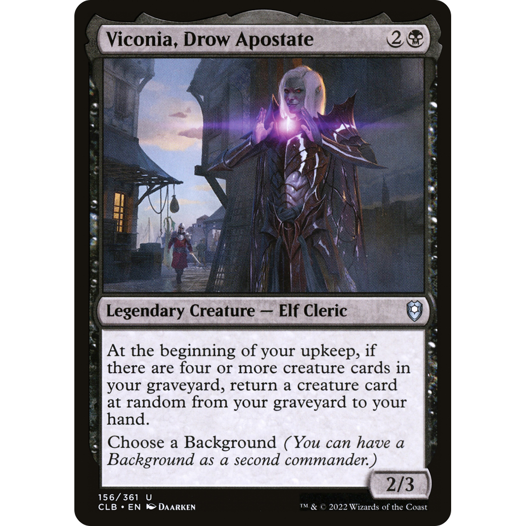 Viconia, Drow Apostate (CLB-156) - Commander Legends: Battle for Baldur's Gate Foil