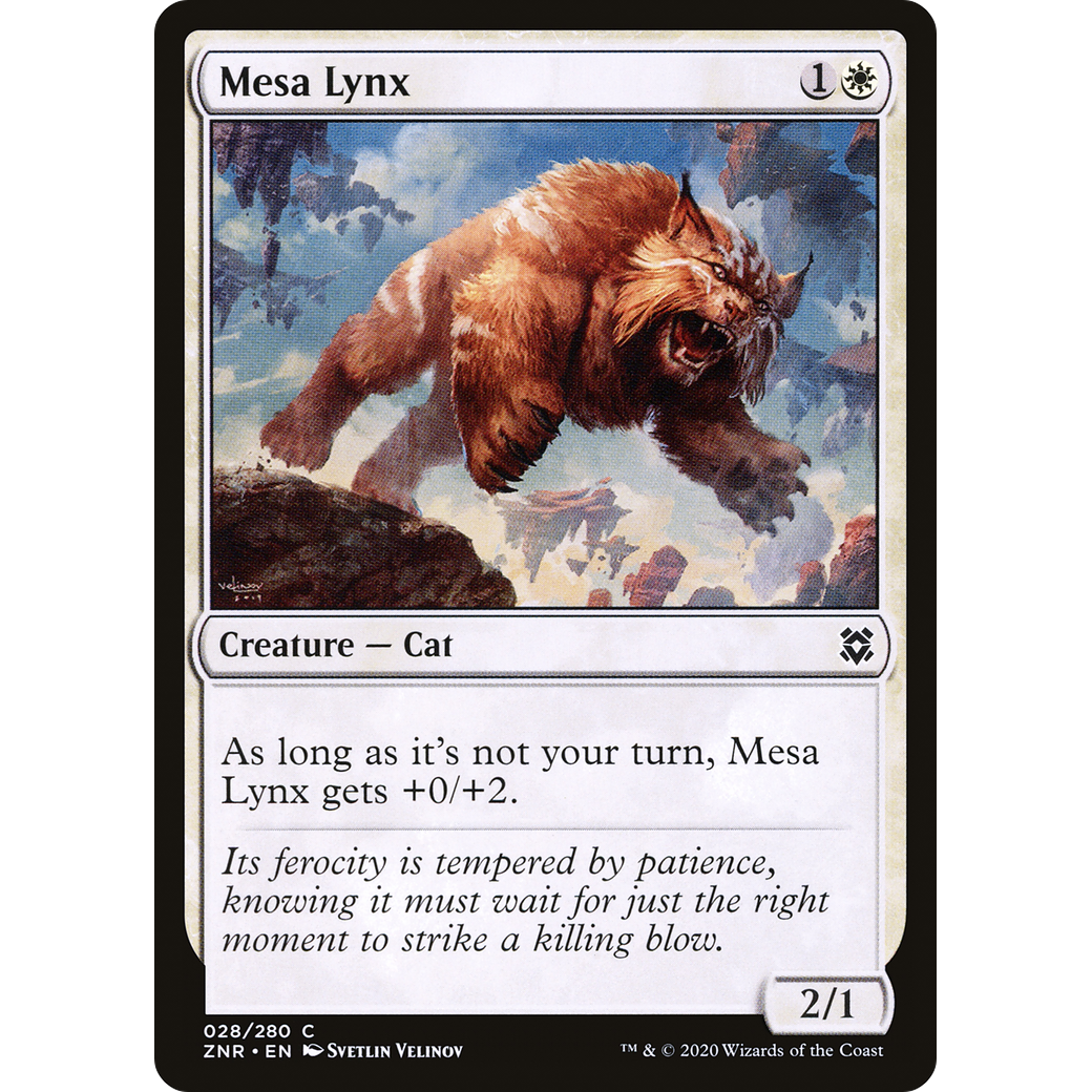 Mesa Lynx (ZNR-028) - Zendikar Rising Foil