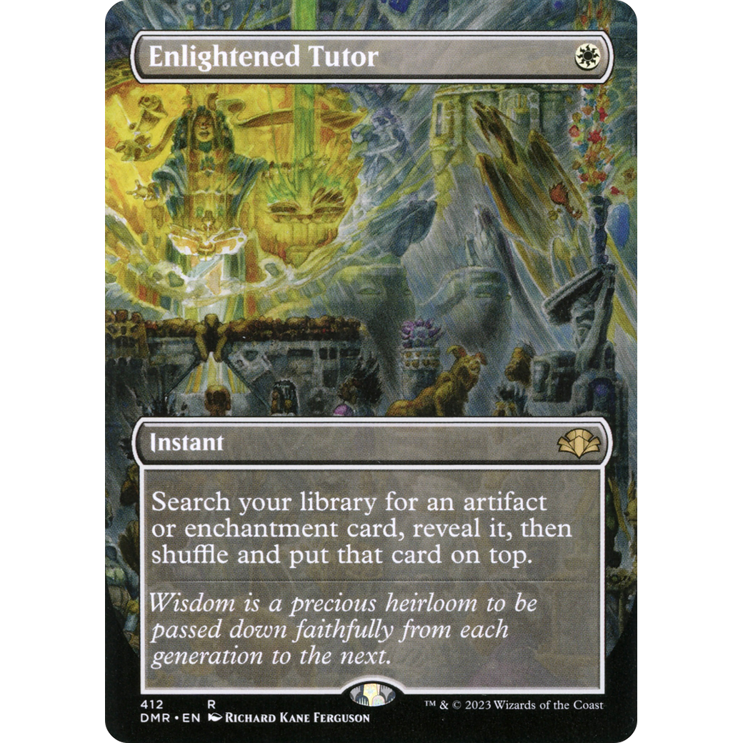 Enlightened Tutor (Borderless) (DMR-412) - Dominaria Remastered (Borderless) Foil