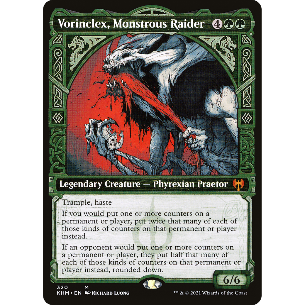 Vorinclex, Monstrous Raider (Showcase) (KHM-320) - Kaldheim: (Showcase) Foil
