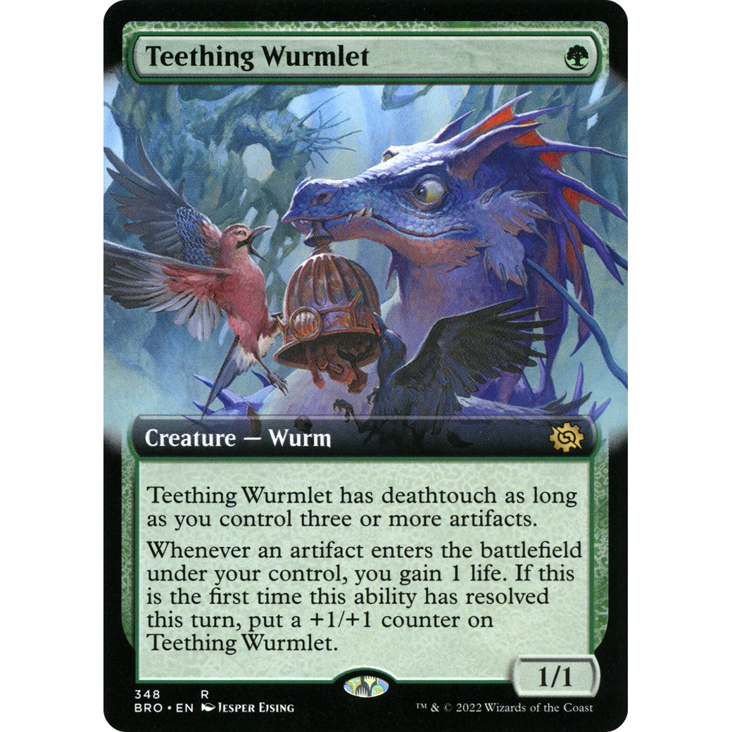 Teething Wurmlet (Extended Art) (BRO-348) - The Brothers' War: (Extended Art)