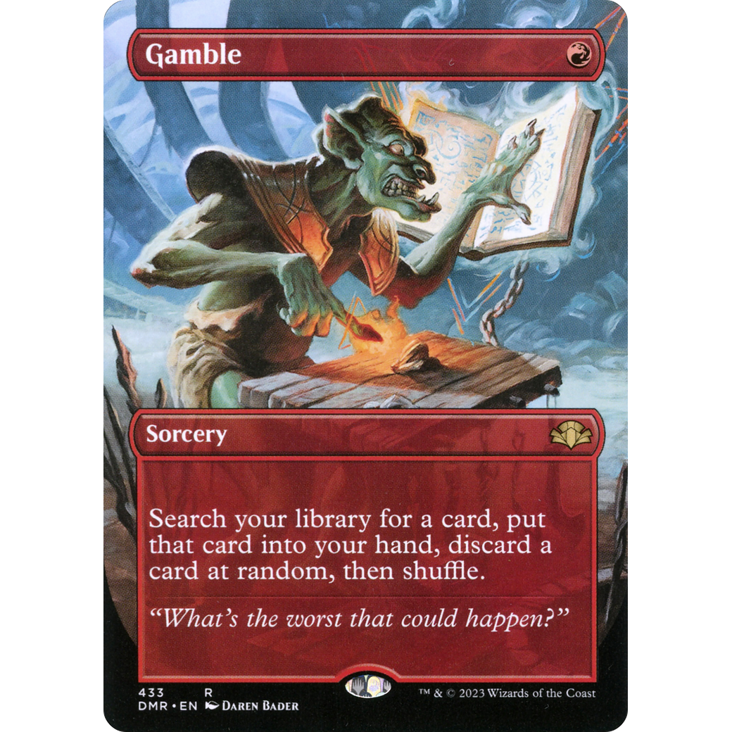 Gamble (Borderless) (DMR-433) - Dominaria Remastered (Borderless)