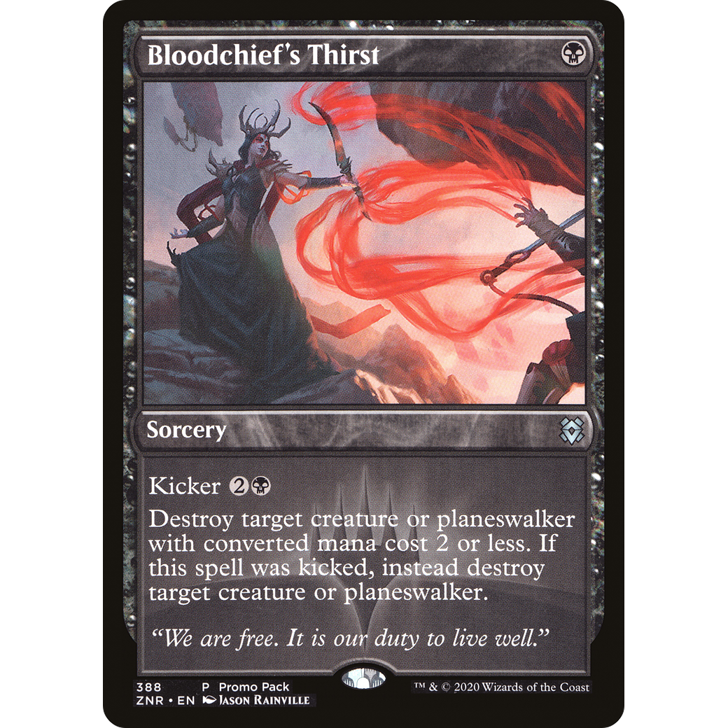 Bloodchief's Thirst (PPZNR-388) - Zendikar Rising Foil