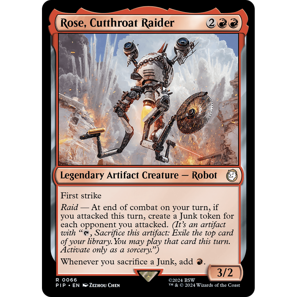 Rose, Cutthroat Raider (PIP-066) - Fallout Foil