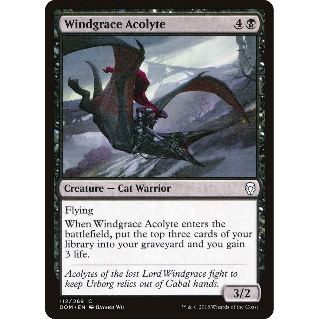 Windgrace Acolyte (DOM-112) - Dominaria Foil