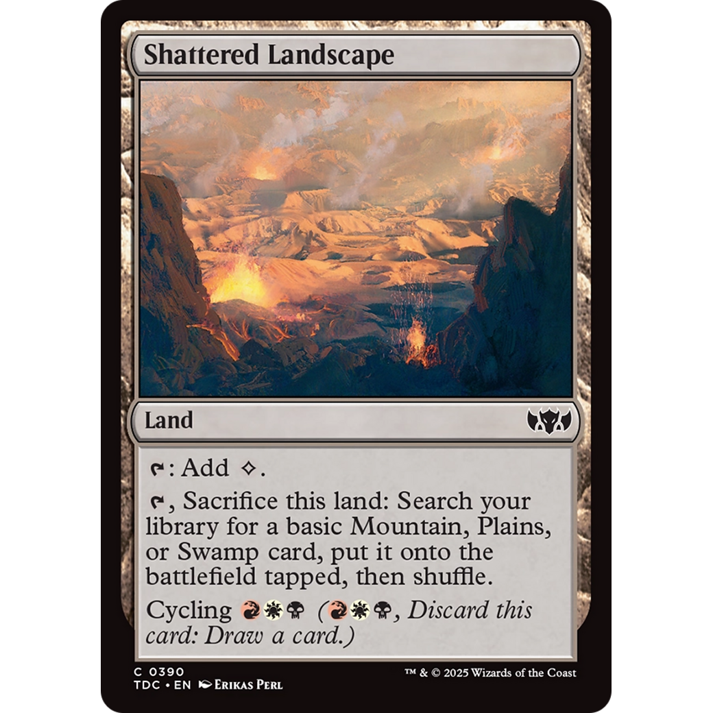Shattered Landscape (TDC-390) - Commander: Tarkir: Dragonstorm