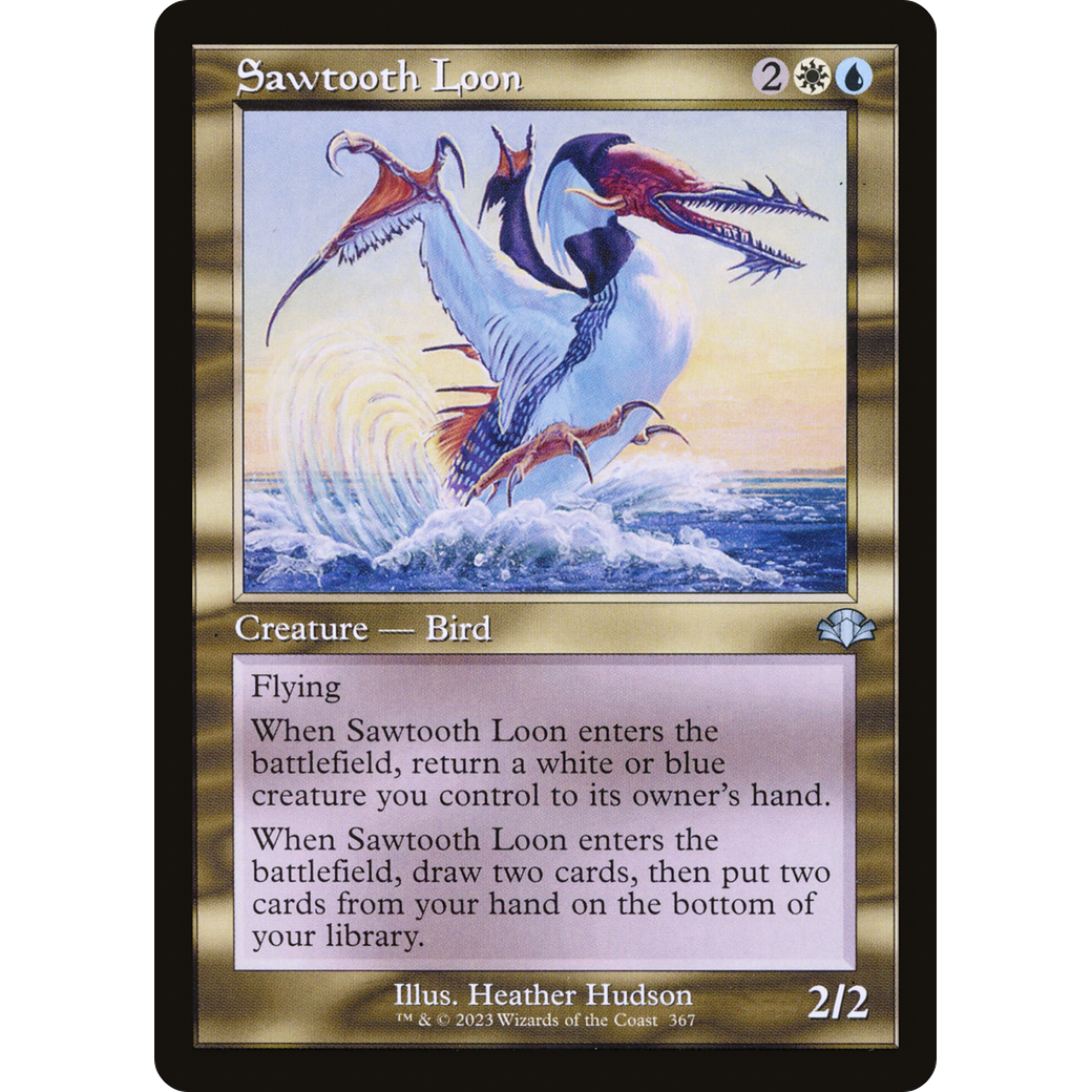 Sawtooth Loon (Retro Frame) (DMR-367) - Dominaria Remastered Foil