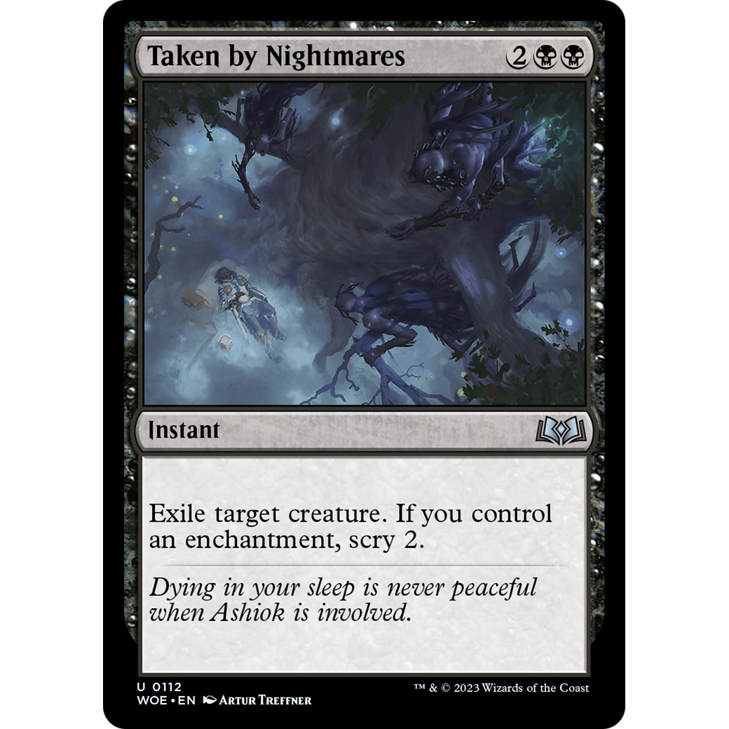 Taken by Nightmares (WOE-112) - Wilds of Eldraine Foil