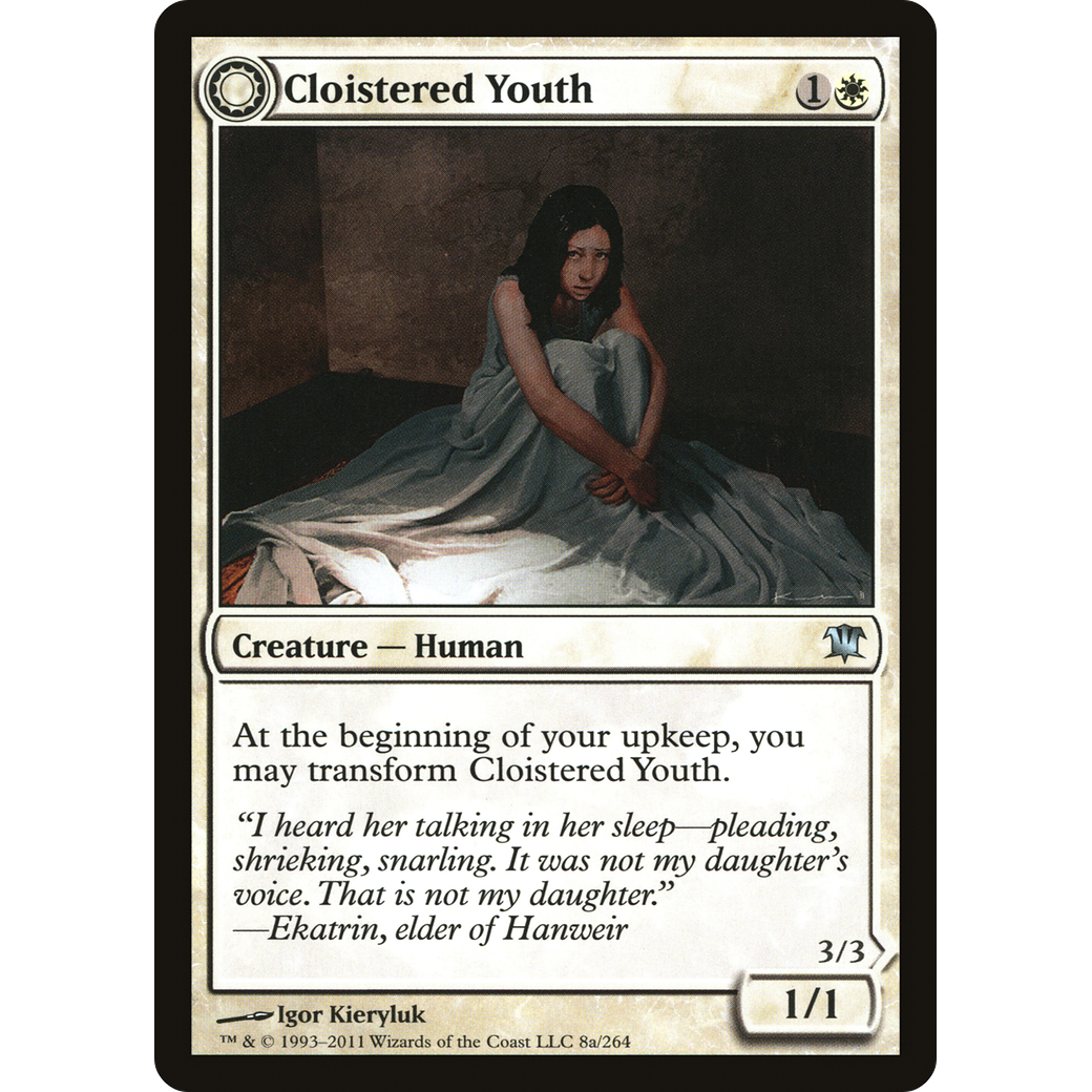 Cloistered Youth (ISD-008) - Innistrad: (Double Faced Transform) Foil