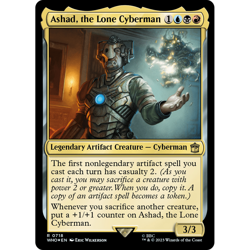 Ashad, the Lone Cyberman (Surge Foil) (WHO-718) - Doctor Who Foil