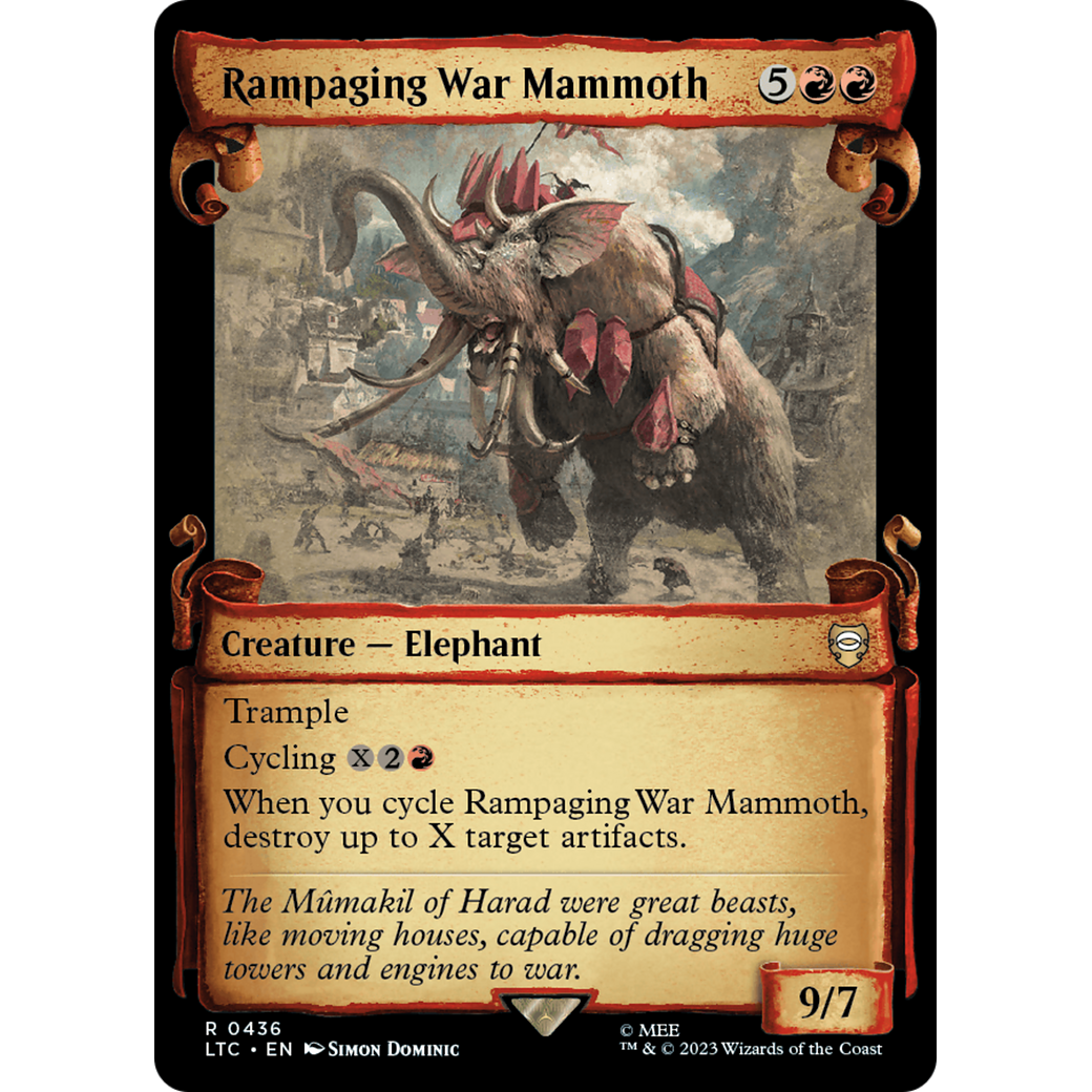 Rampaging War Mammoth (LTC-436) - Tales of Middle-earth Commander: (Showcase)