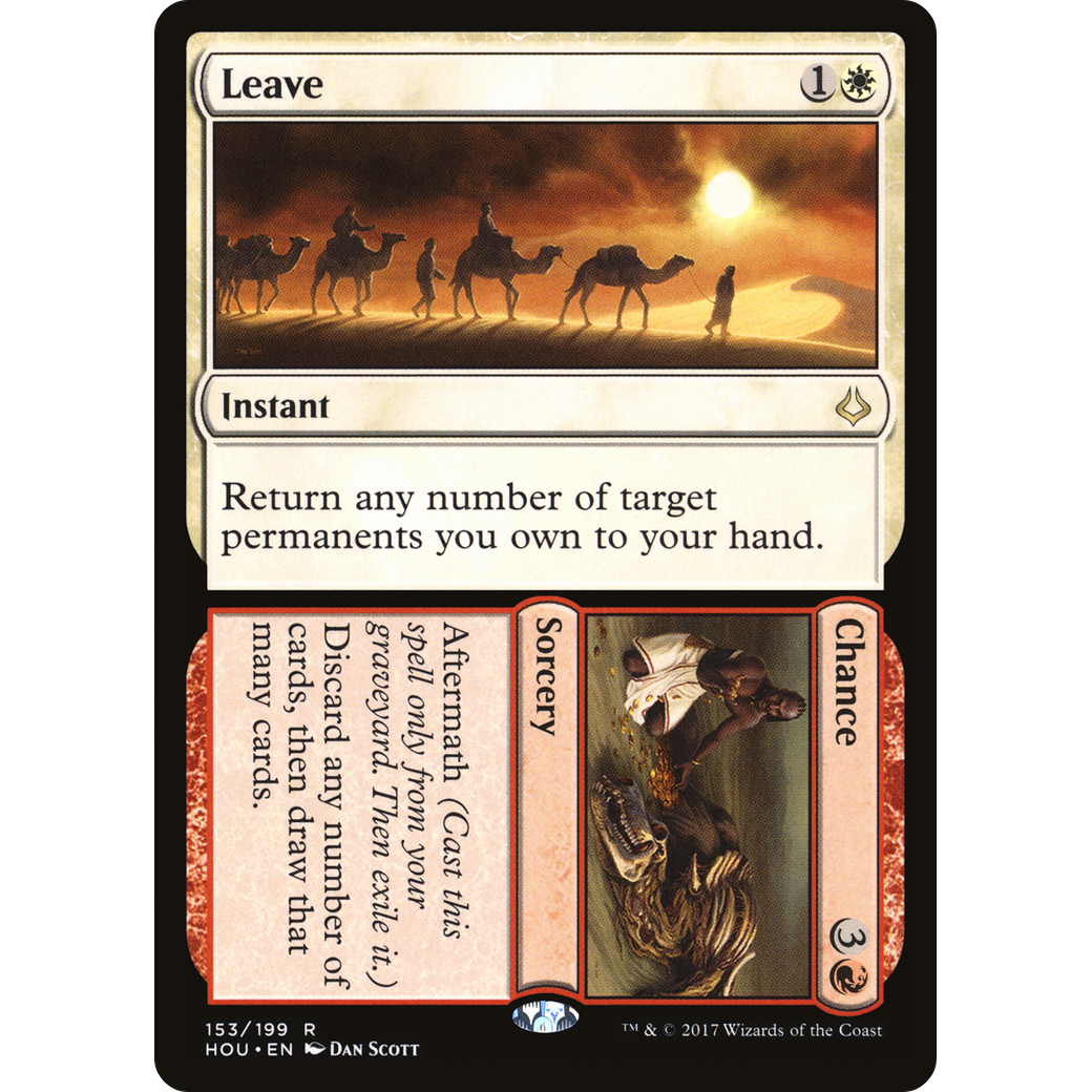 Leave // Chance (HOU-153) - Hour of Devastation Foil