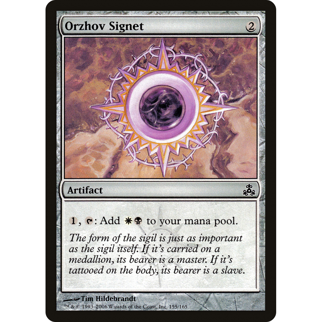 Orzhov Signet (GPT-155) - Guildpact Foil