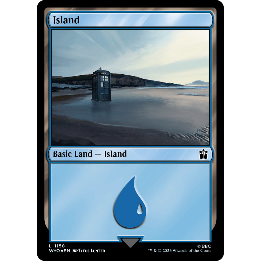 Island (1158) (Surge Foil) (WHO-1158) - Doctor Who Foil