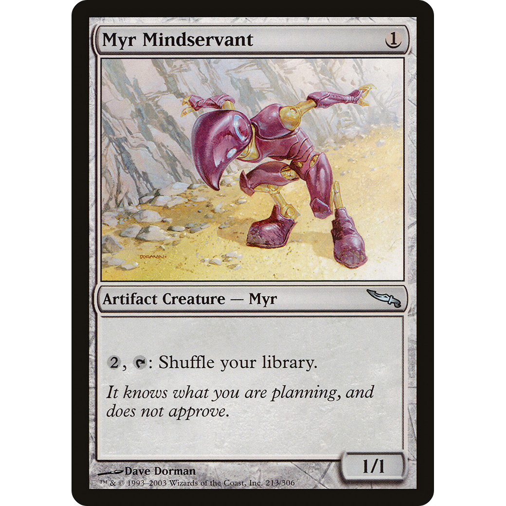 Myr Mindservant (MRD-213) - Mirrodin Foil