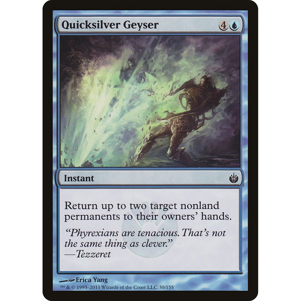 Quicksilver Geyser (MBS-030) - Mirrodin Besieged Foil
