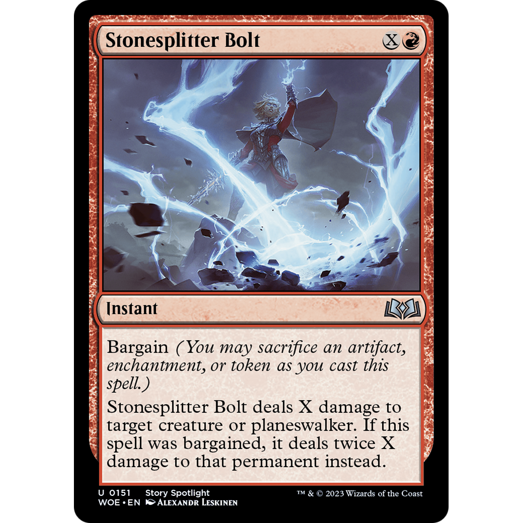 Stonesplitter Bolt (WOE-151) - Wilds of Eldraine