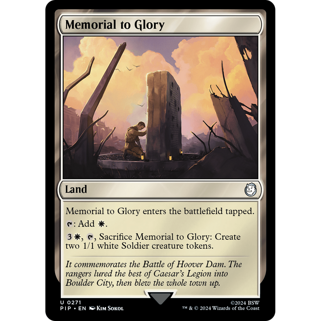 Memorial to Glory (PIP-271) - Fallout