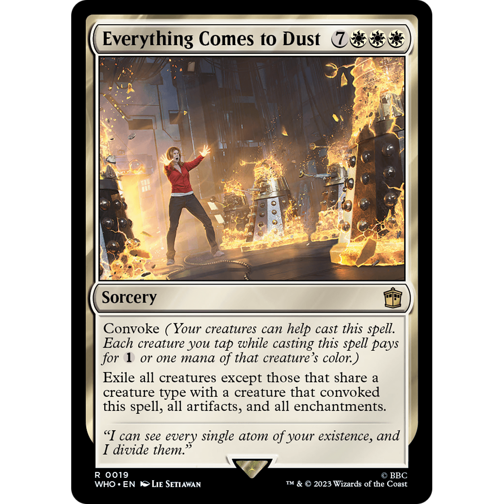 Everything Comes to Dust (WHO-019) - Doctor Who Foil