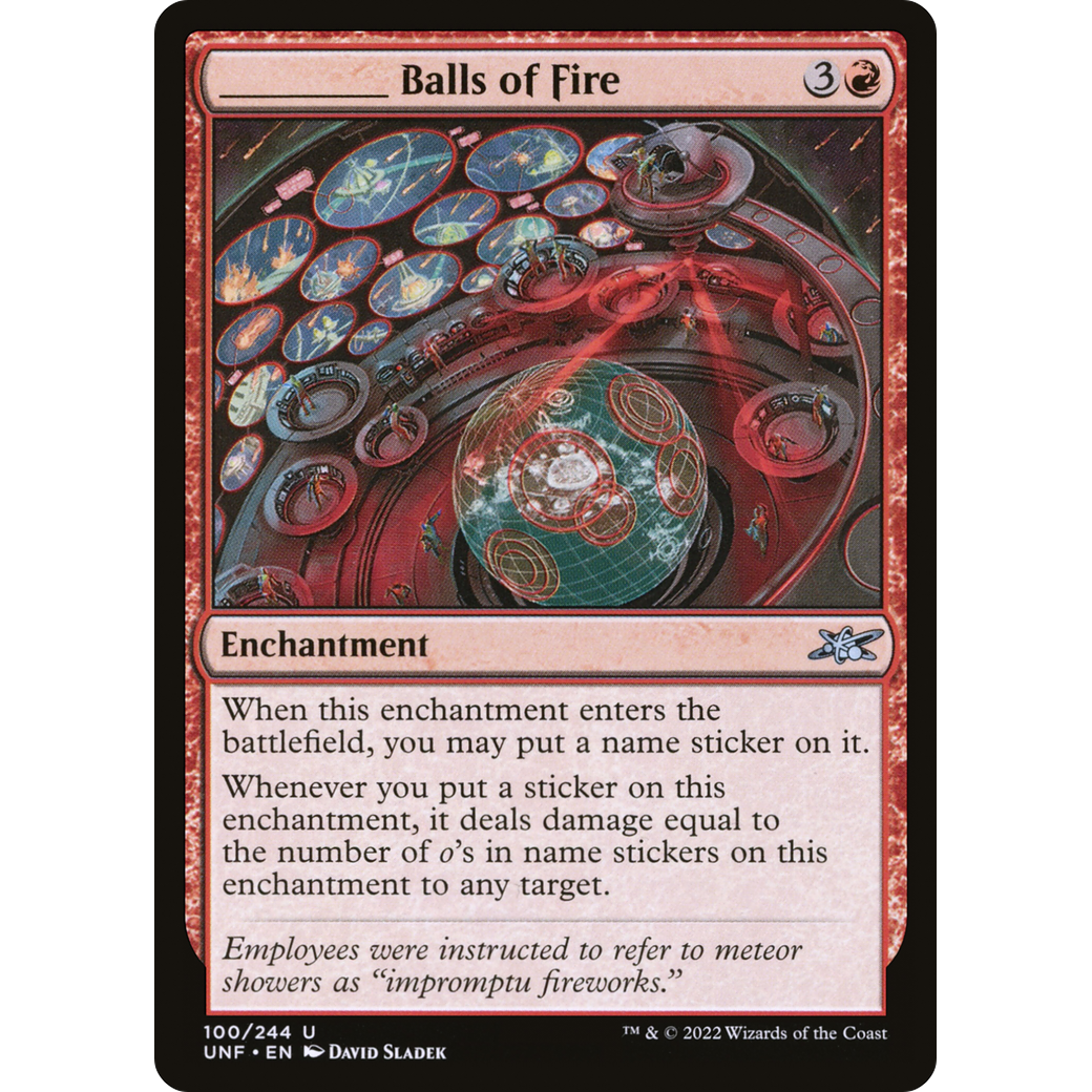 _____ Balls of Fire (UNF-100) - Unfinity Foil