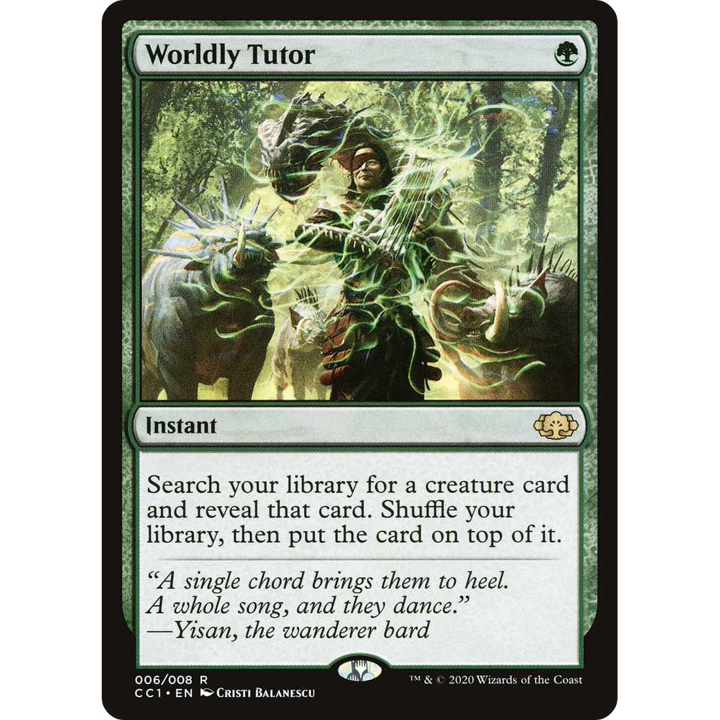 Worldly Tutor (CC1-006) - Commander Collection: Green