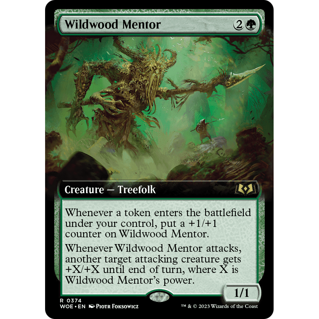 Wildwood Mentor (WOE-374) - Wilds of Eldraine: (Extended Art)