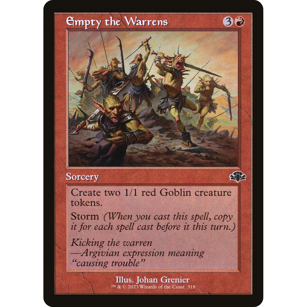 Empty the Warrens (Retro Frame) (DMR-318) - Dominaria Remastered Foil