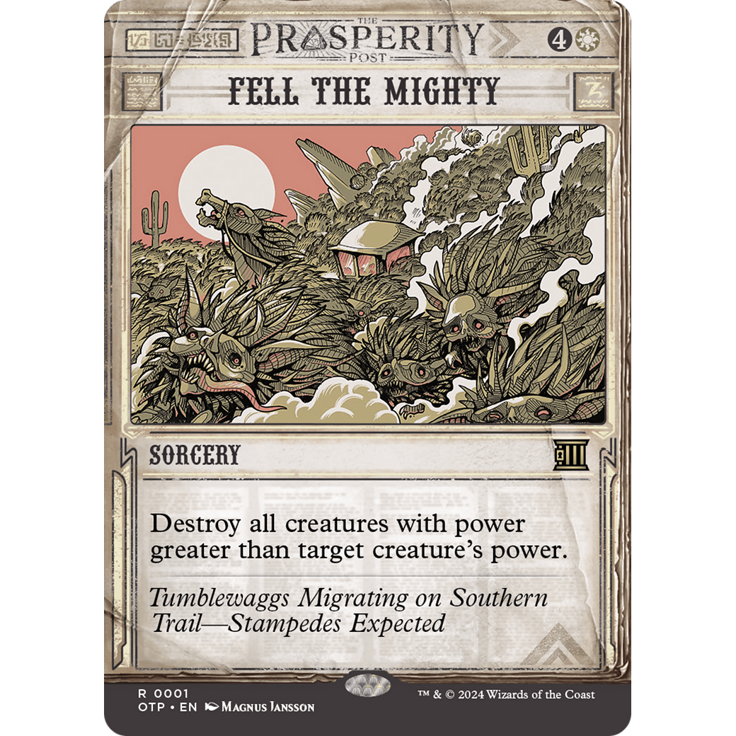 Fell the Mighty (OTP-001) - Breaking News: (Showcase) (Borderless)