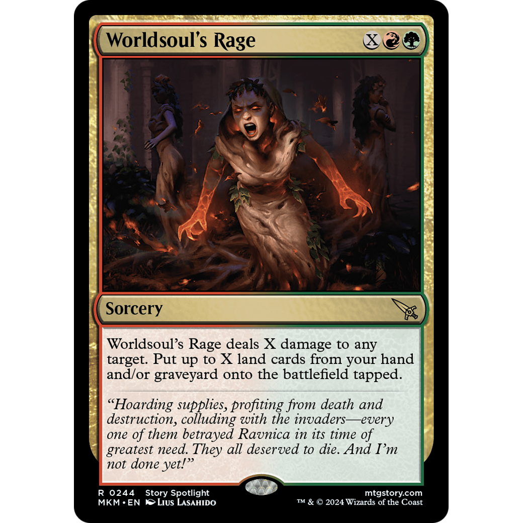Worldsoul's Rage (MKM-244) - Murders at Karlov Manor Foil