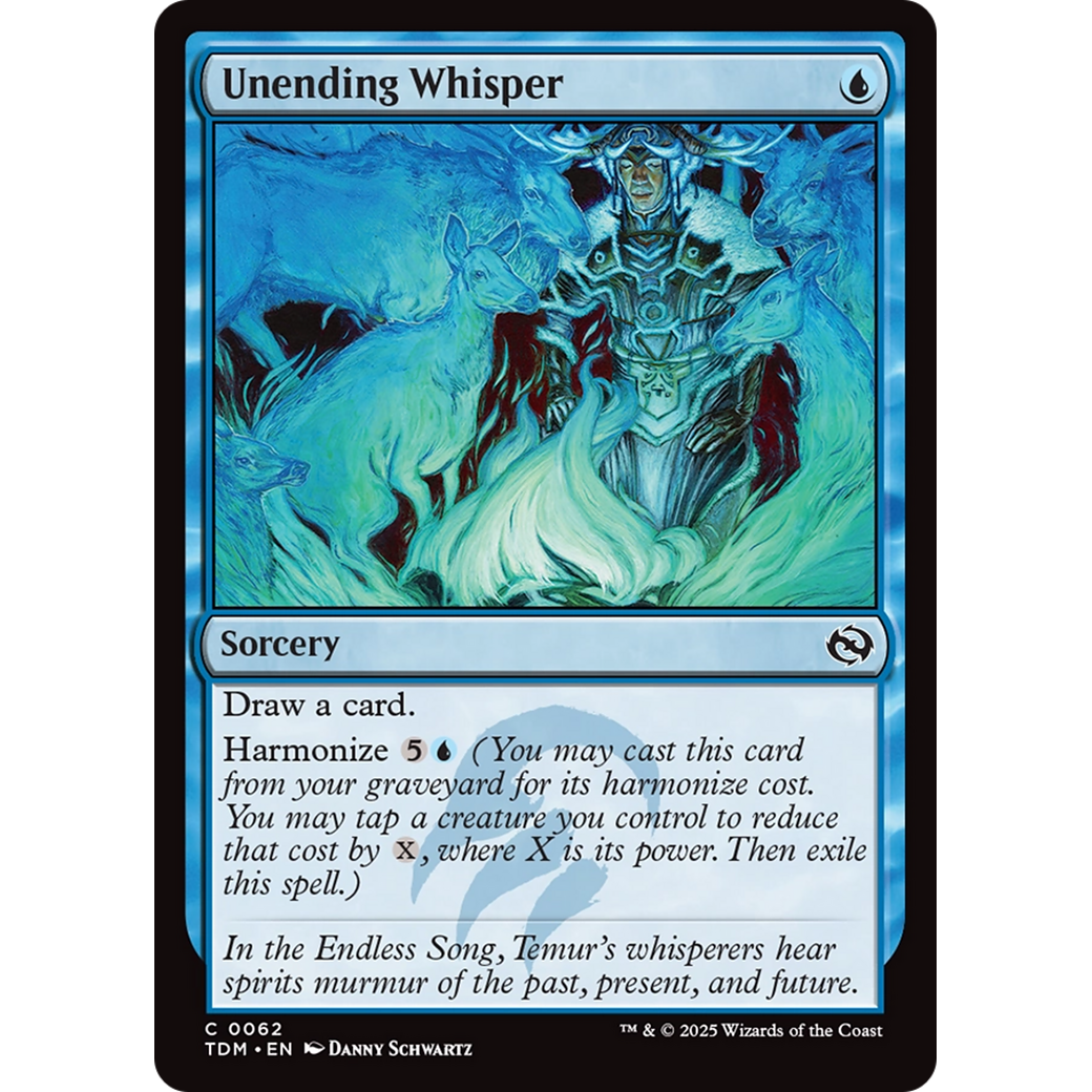 Unending Whisper (TDM-062) - Tarkir: Dragonstorm Foil