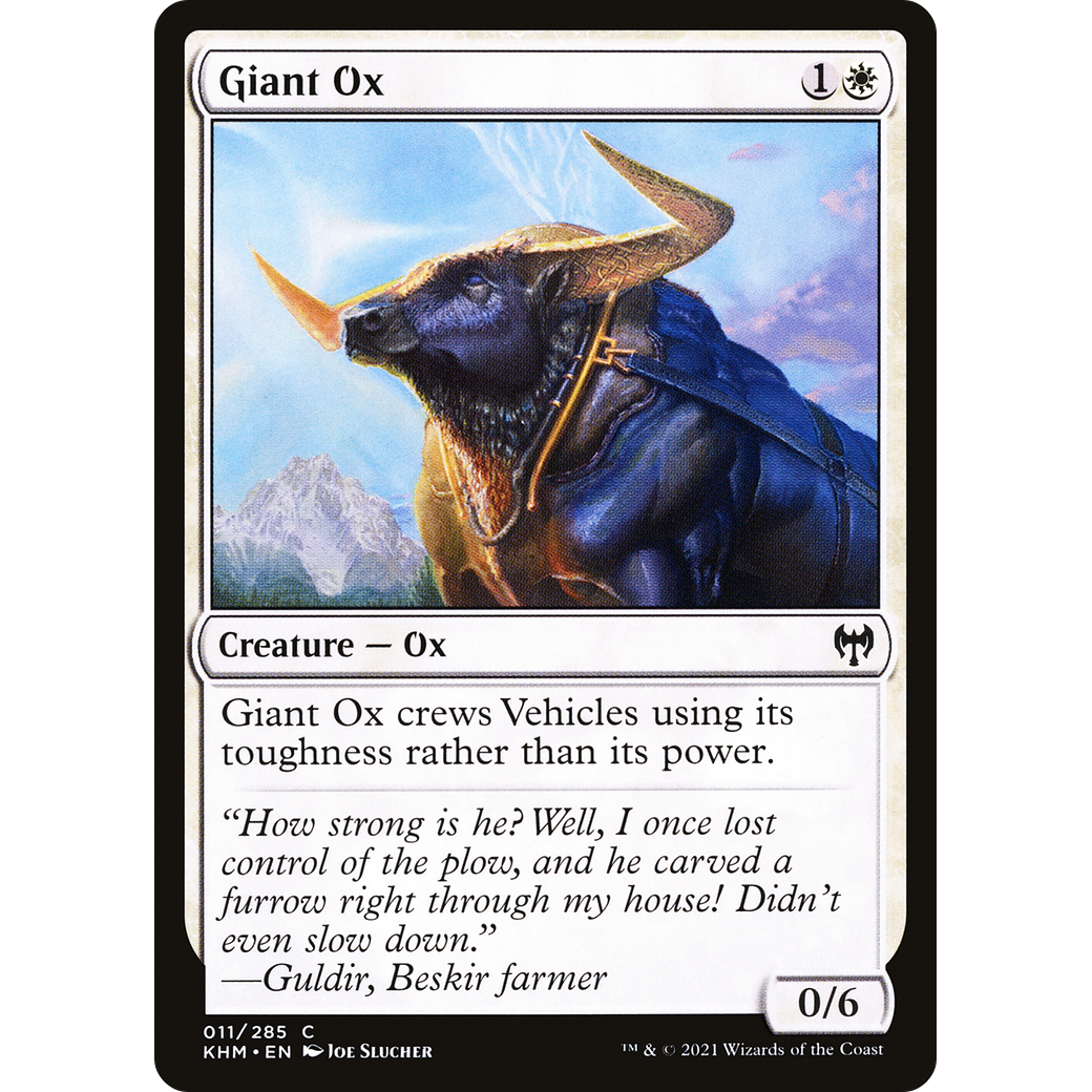 Giant Ox (KHM-011) - Kaldheim Foil