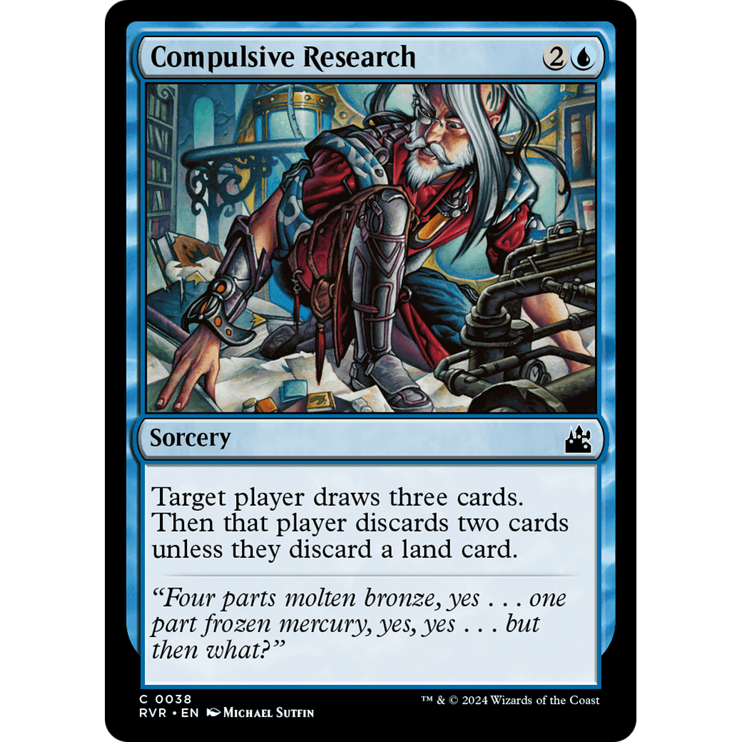 Compulsive Research (RVR-038) - Ravnica Remastered Foil