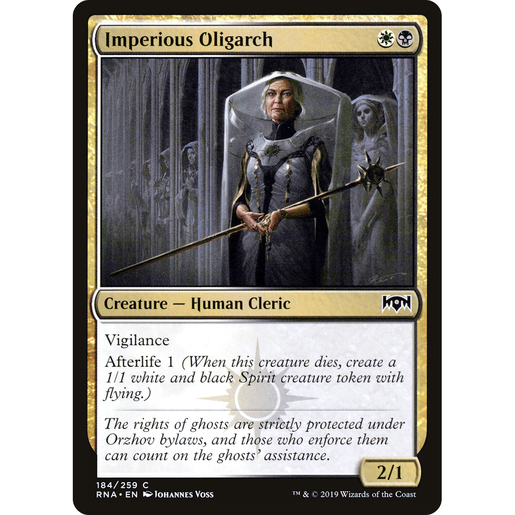 Imperious Oligarch (RNA-184) - Ravnica Allegiance Foil
