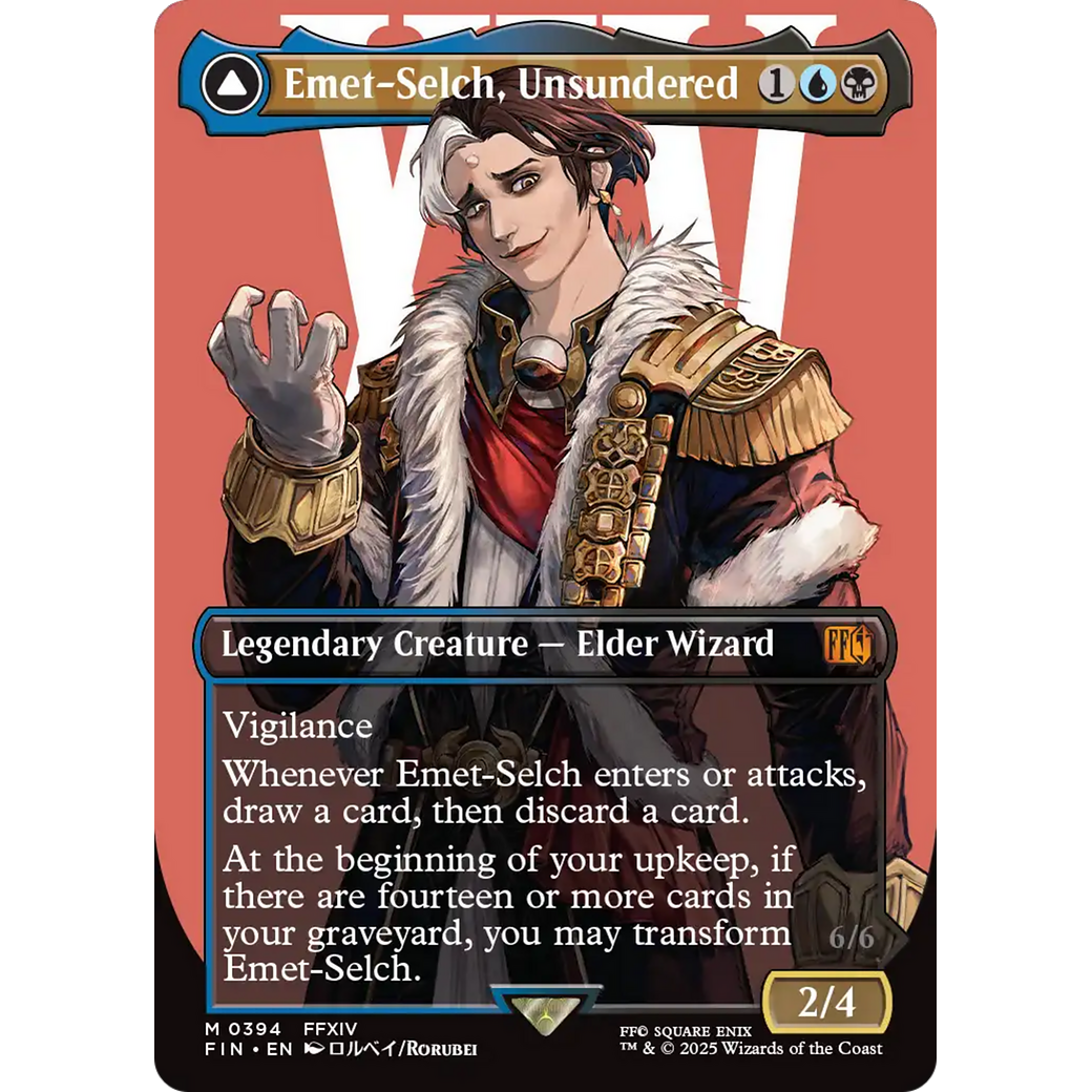 Emet-Selch, Unsundered (Borderless) (FIN-394) - FINAL FANTASY (Borderless) Foil