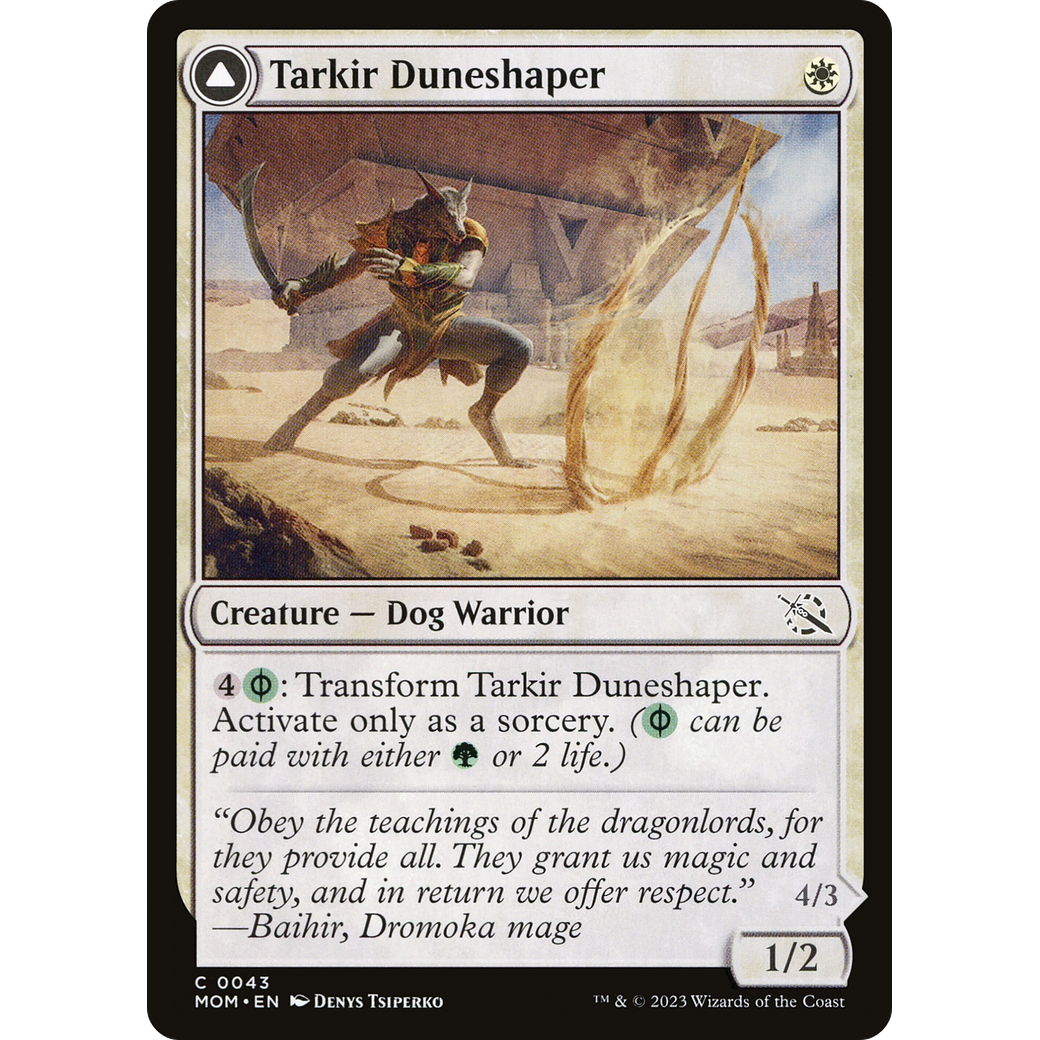 Tarkir Duneshaper // Burnished Dunestomper (MOM-043) - March of the Machine