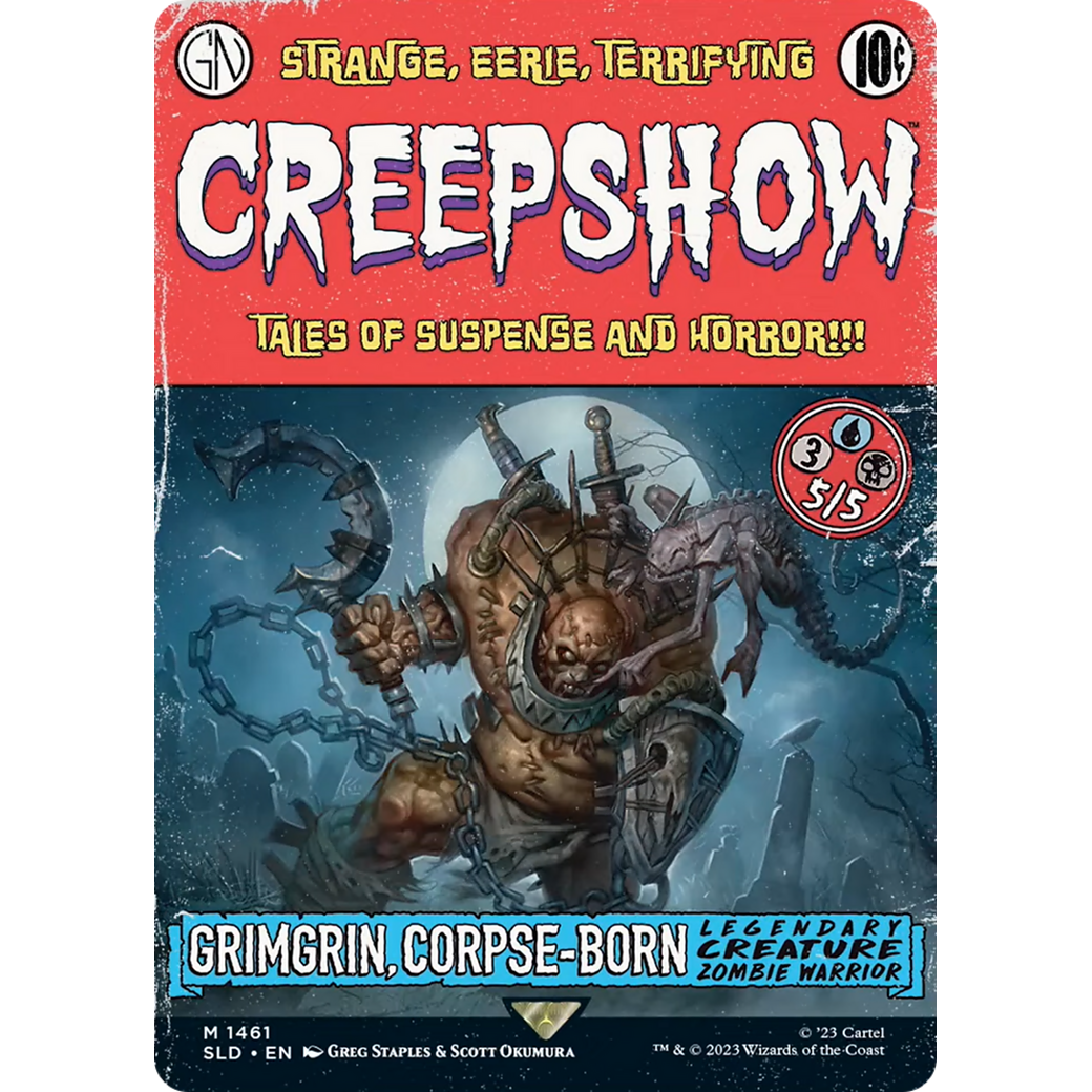 Grimgrin, Corpse-Born (SLD-1461) - Secret Lair Drop: (Full Art) (Borderless) Foil
