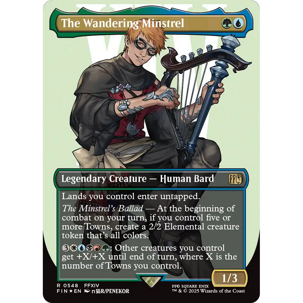 The Wandering Minstrel (FIN-548) - FINAL FANTASY (Borderless) Foil